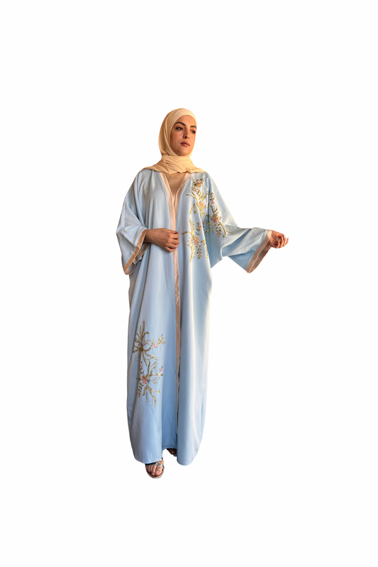 Baby Blue luxury Abaya