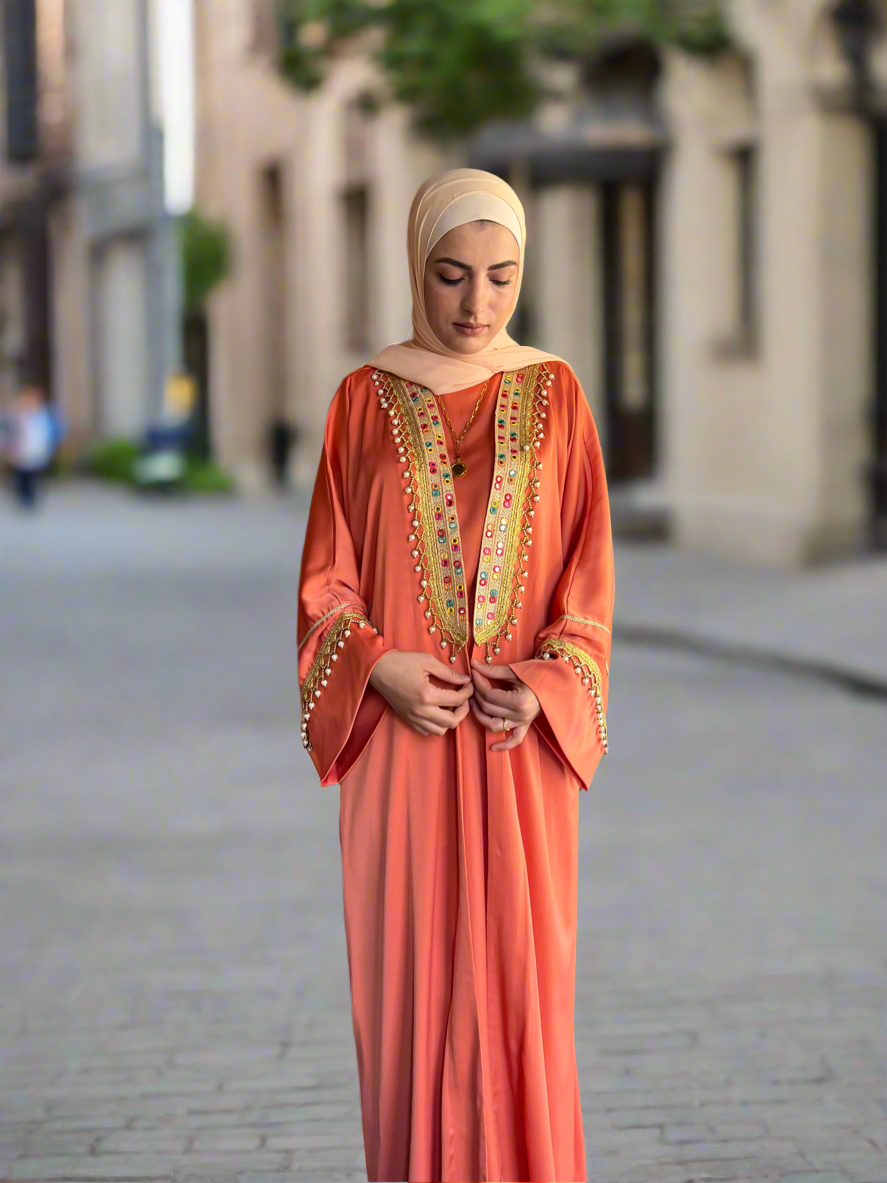 Elegance abaya three pieces