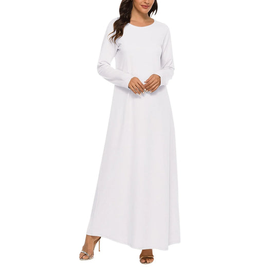 White Dress Abaya